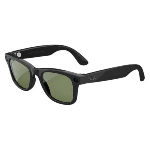 Умные очки Ray-Ban Wayfarer Gen 2 Глянцевый черный, зеленые линзы 