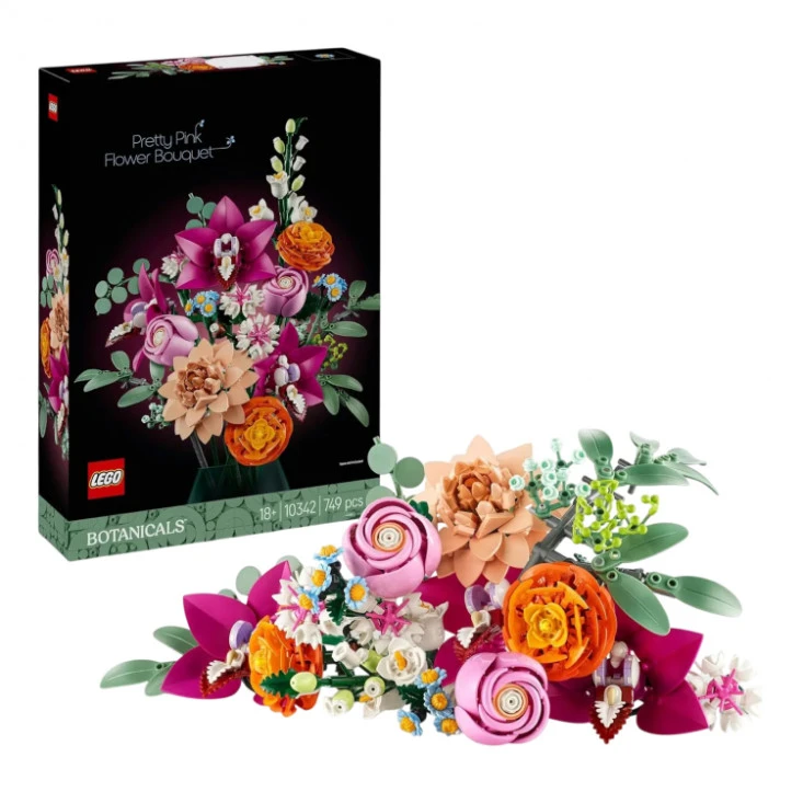 LEGO Botanicals Pretty Pink Flower Bouquet