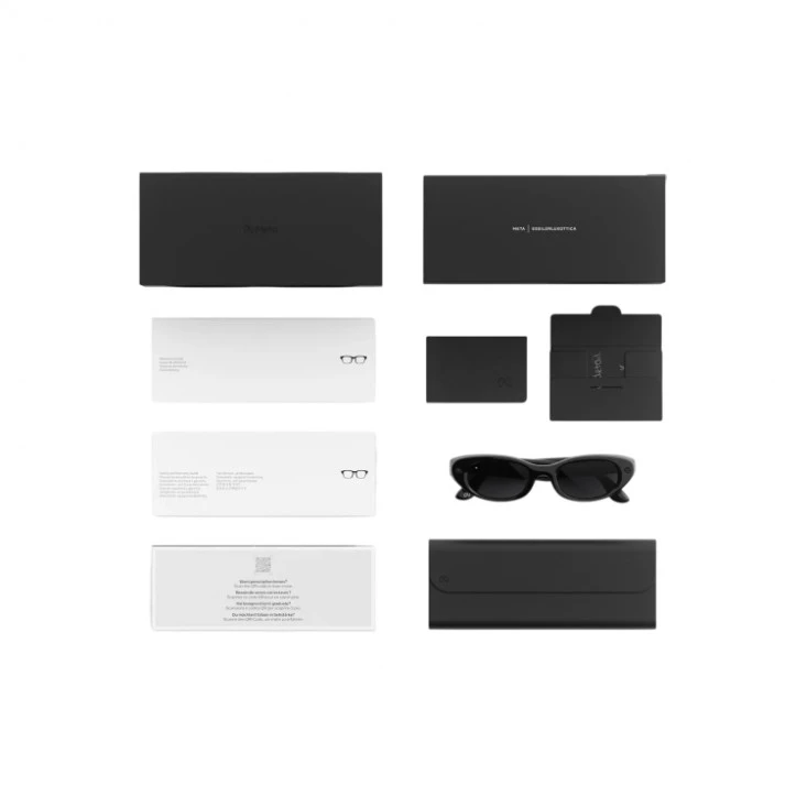 Умные очки Ray-Ban Starfire Kylie Edition Classic оправа Глянцевый черный, линзы Черные